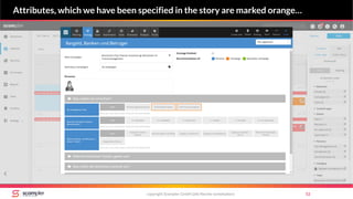 copyright Scompler GmbH (alle Rechte vorbehalten) 52
Attributes, which we have been specified in the story are marked orange…
 