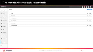 copyright Scompler GmbH (alle Rechte vorbehalten) 64
The workflow is completely customizable
 