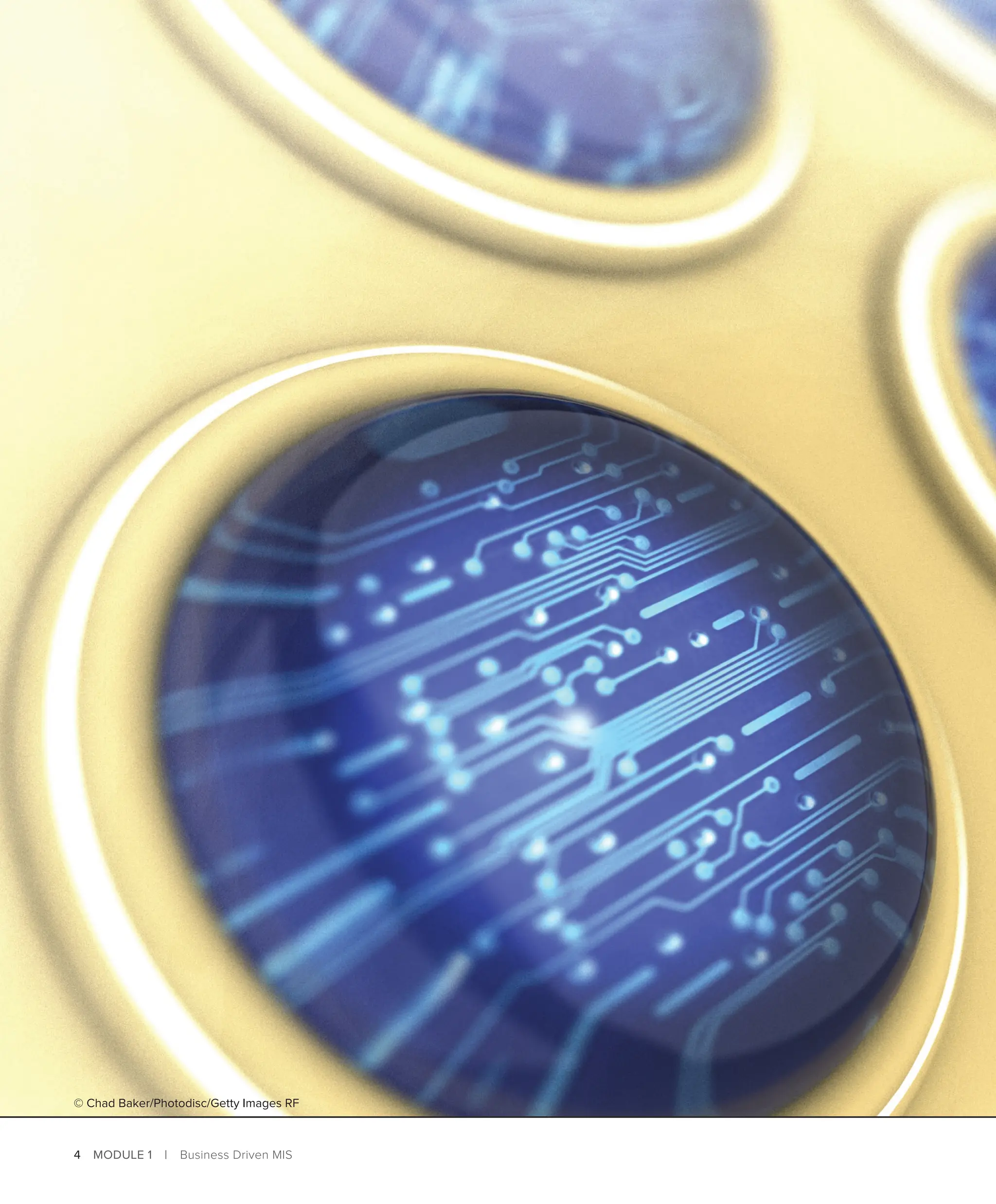 4 MODULE 1 | Business Driven MIS
© Chad Baker/Photodisc/Getty Images RF
 
