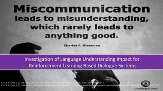 How the Context Matters Language and Interaction in Dialogues
