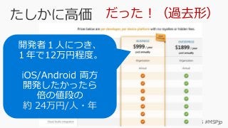 #JXUG #MSPjp
だった！（過去形）
約 24万円/人・年
 