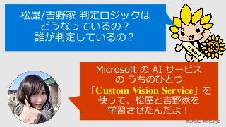 #JXUG #MSPjp
Custom Vision Service
 