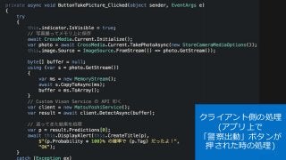 #JXUG #MSPjp
クライアント側の処理
(アプリ上で
「警察出動」ボタンが
押された時の処理)
 