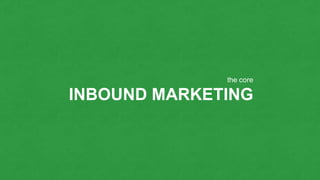 the core
INBOUND MARKETING
 