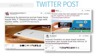 EXAMPLES TWITTER POST
 