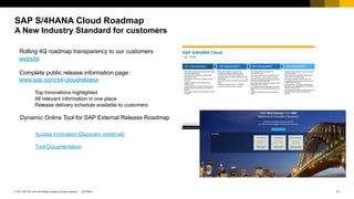 170905_s4hana_cloud_overview-SAP S4HANA Cloud -1709 | PDF