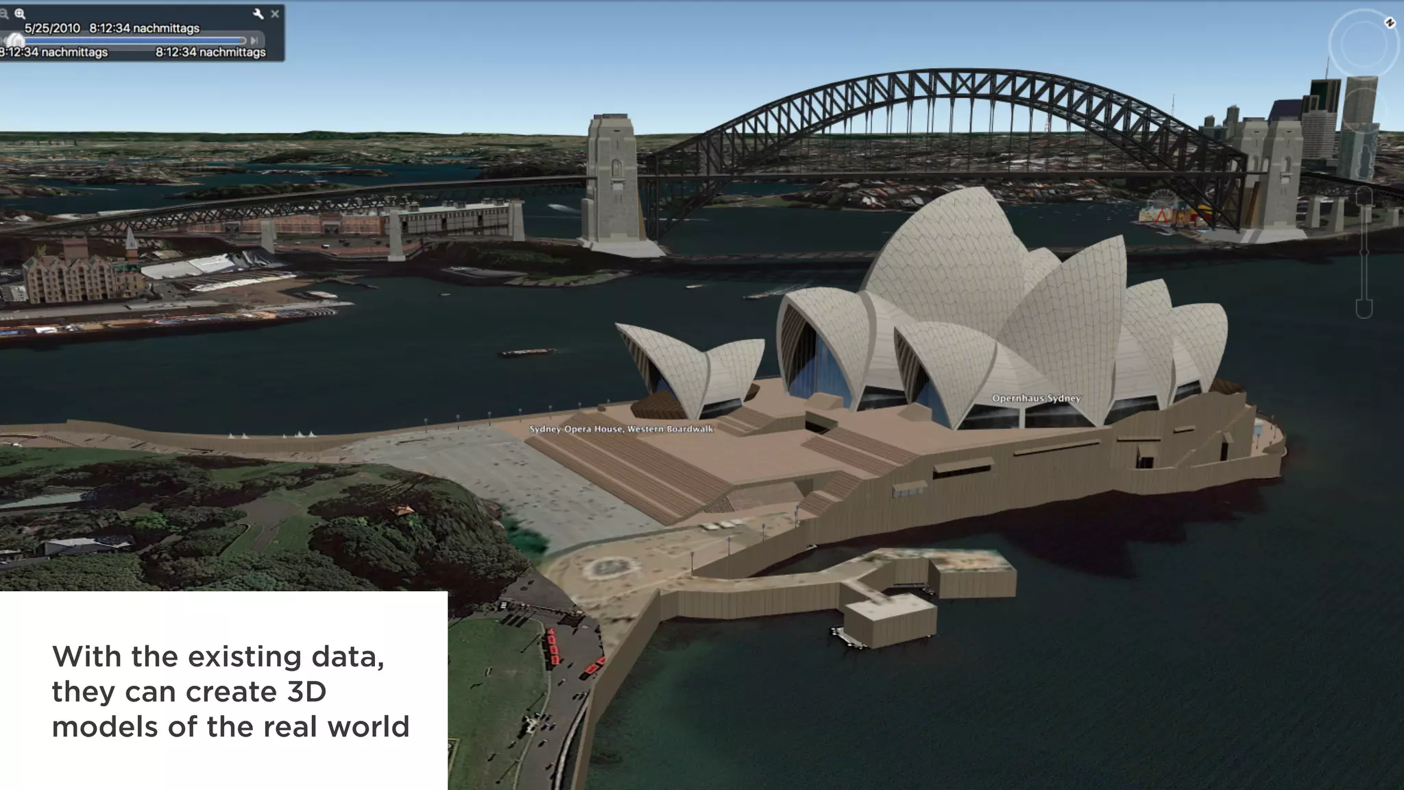 With the existing data,
they can create 3D
models of the real world
 