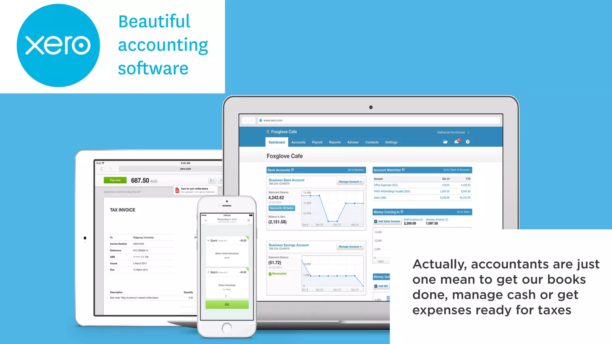 Actually, accountants are just
one mean to get our books
done, manage cash or get
expenses ready for taxes
 