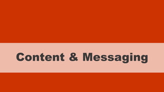 xxxxx @StoneyD
Content & Messaging
 
