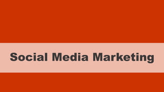 xxxxx @StoneyD
Social Media Marketing
 