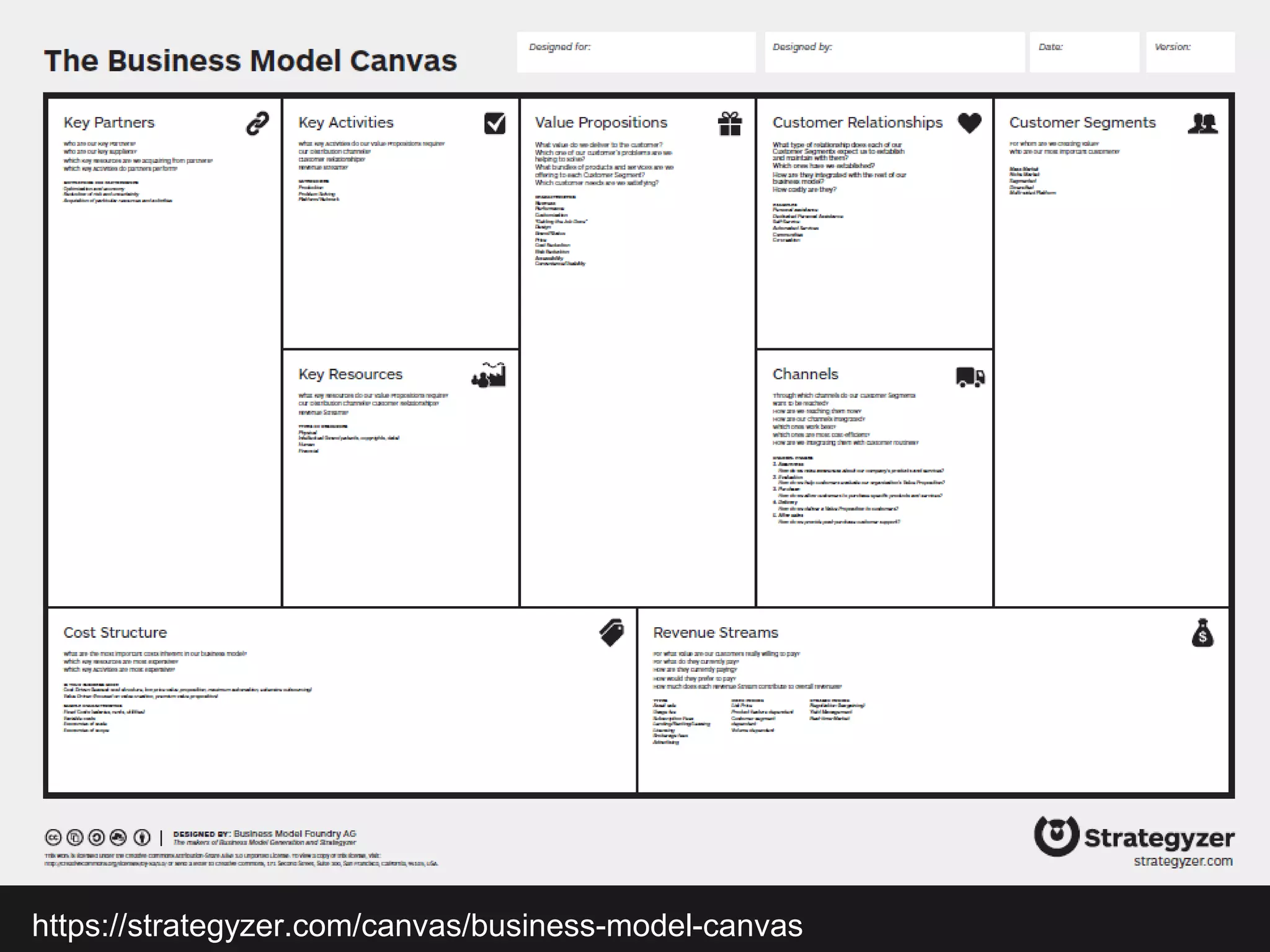 https://strategyzer.com/canvas/business-model-canvas
 