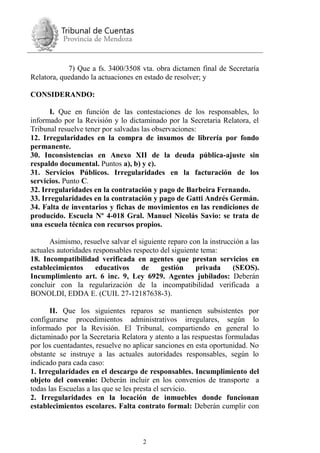 Fallo 17094 del Tribunal de Cuentas de Mendoza | PDF