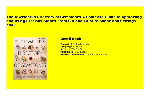 the jeweler's directory of gemstones