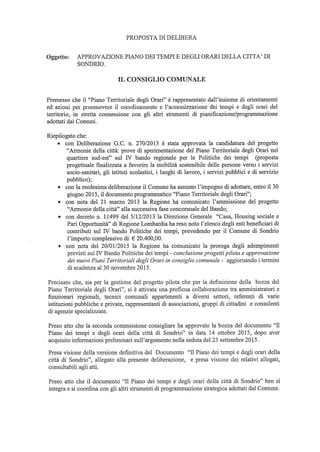 Consiglio Comunale 30 ottobre 2015
