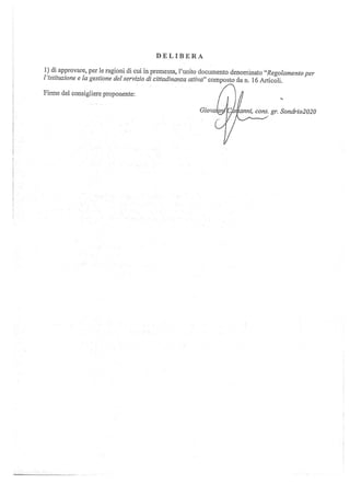 Consiglio Comunale 30 ottobre 2015