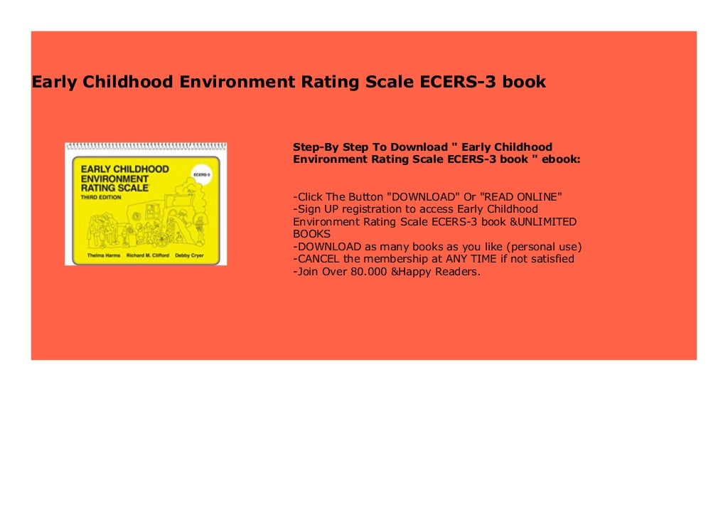 Early Childhood Environment Rating Scale ECERS-3 book 311