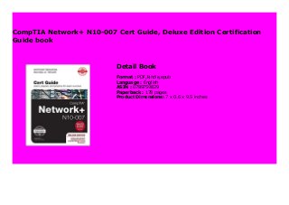 Comptia Network N10 007 Cert Guide Deluxe Edition Certification Guide Book 763 Comptia Network N10 007 Cert Guide Deluxe Edition Certification Guide Book 763