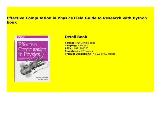 computational physics with python pdf