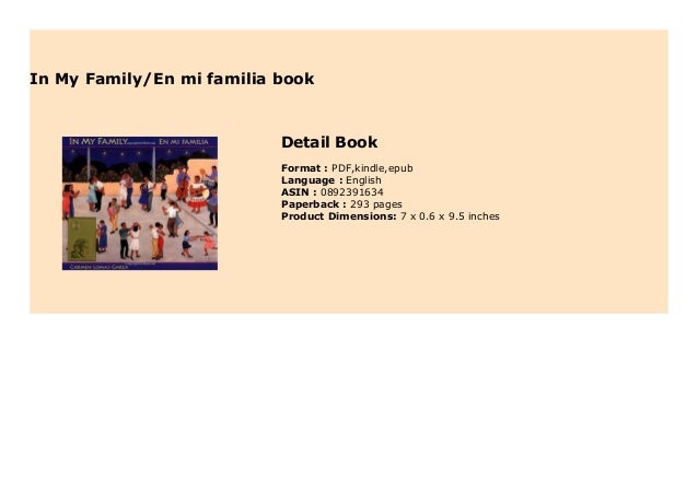 In My Family En Mi Familia Book 291