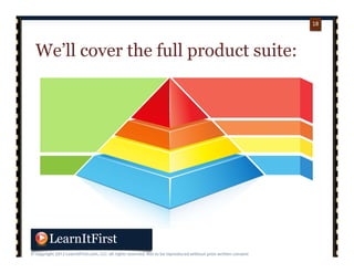 p. 1818
18
We’ll cover the full product suite:
 