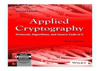 Applied Cryptography Protocols Algorithms And Source Code In C Book 732 Applied Cryptography Protocols Algorithms And Source Code In C Book 732