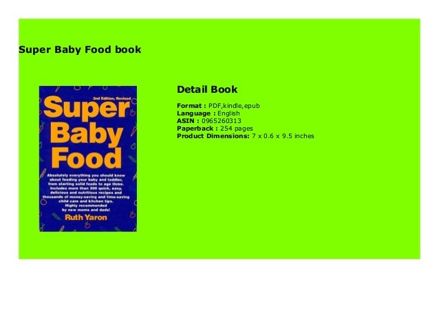 super baby food book