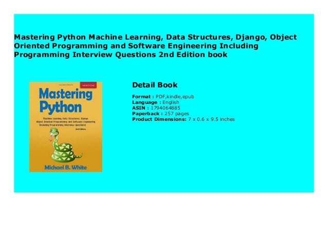 object oriented programming in machine learning