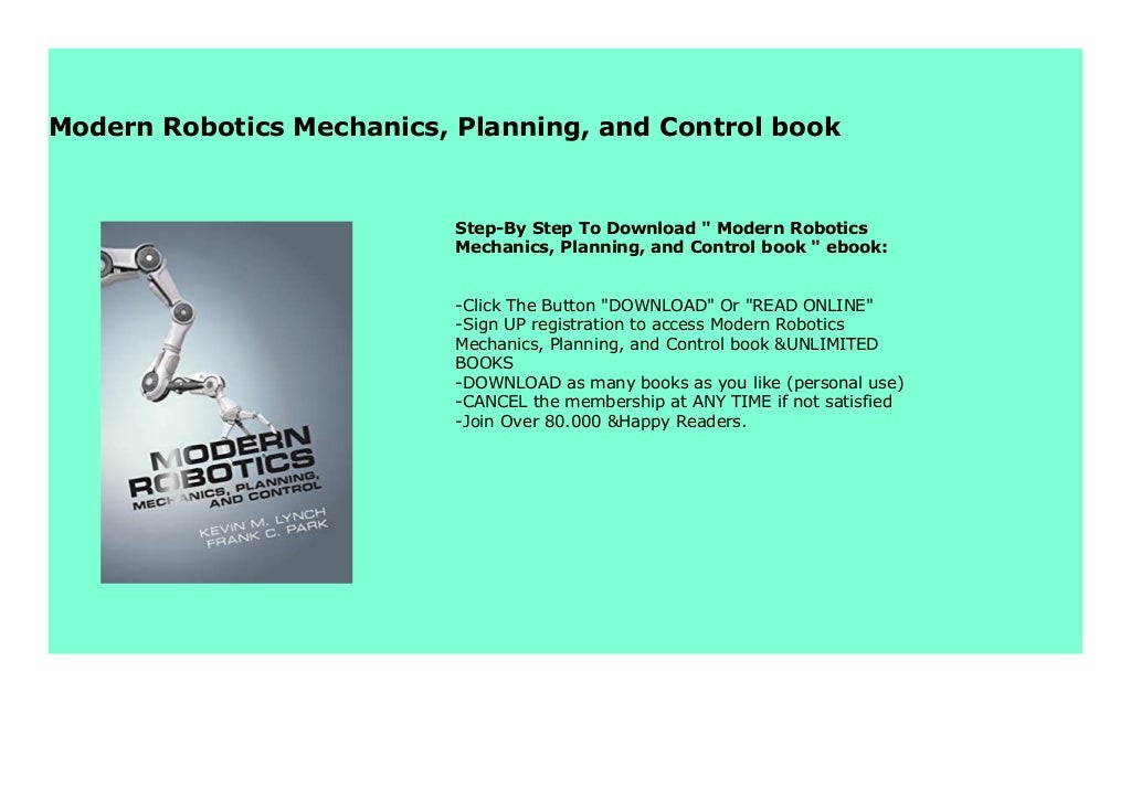 Modern Robotics Mechanics, Planning, and Control book 343
