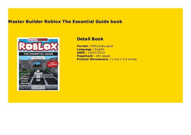 Download Pdf Master Builder Roblox The Essential Guide ...