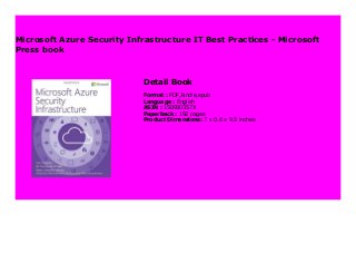 Microsoft Azure Security Infrastructure IT Best Practices - Microsoft ...
