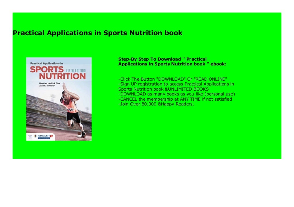 Practical Applications in Sports Nutrition book 466