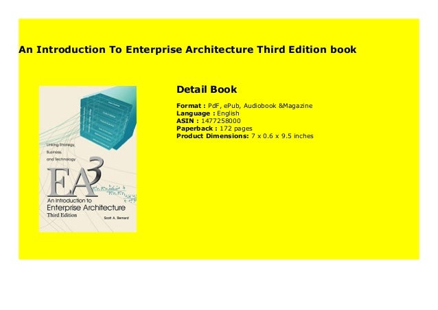 Architecture Professional & Technical Third Edition An Introduction To Enterprise Architecture Datacare.vn