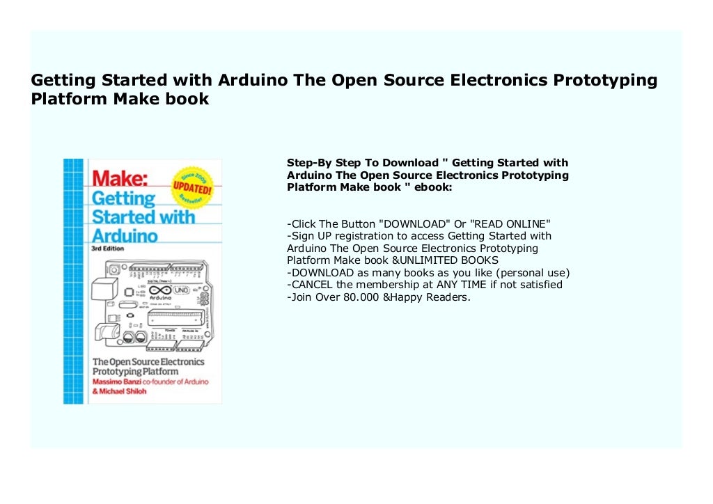Getting Started with Arduino The Open Source Electronics Prototyping ...