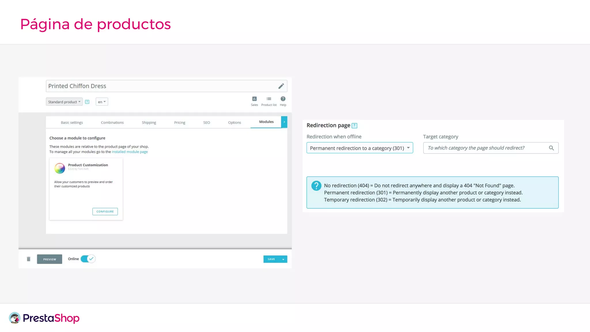 Página de productos
 