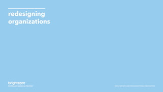 SNHU SERVICE AND ORGANIZATIONAL INNOVATION
redesigning
organizations
 