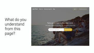 What do you
understand
from this
page?
 