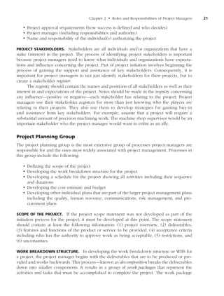 Project Management For Engineering And Technology 1st Edition David ...