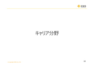 © Copyright SMS CO.,LTD.
キャリア分野
18
 