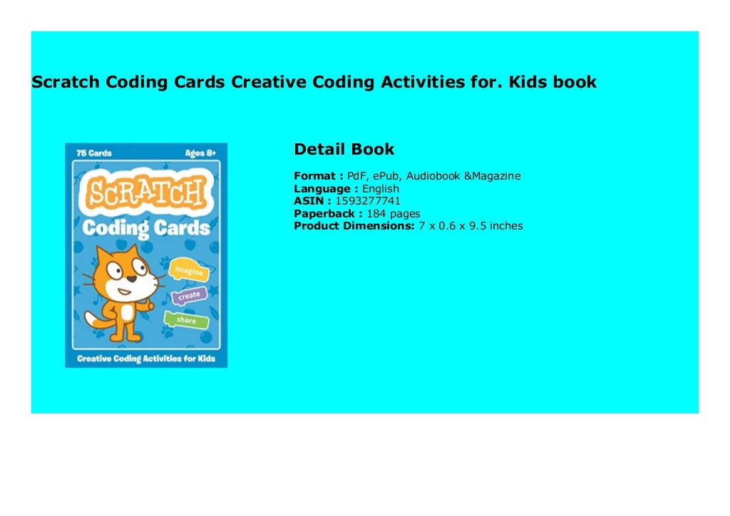 Scratch Coding Cards Creative Coding Activities for. Kids book 551