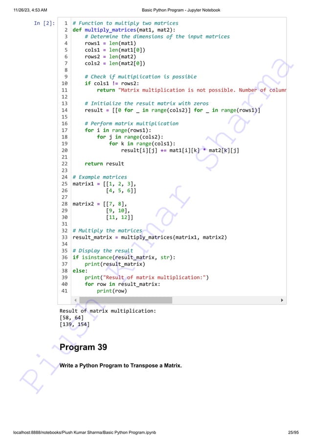 140+ Basic Python Programs This resource can assist you in preparing ...