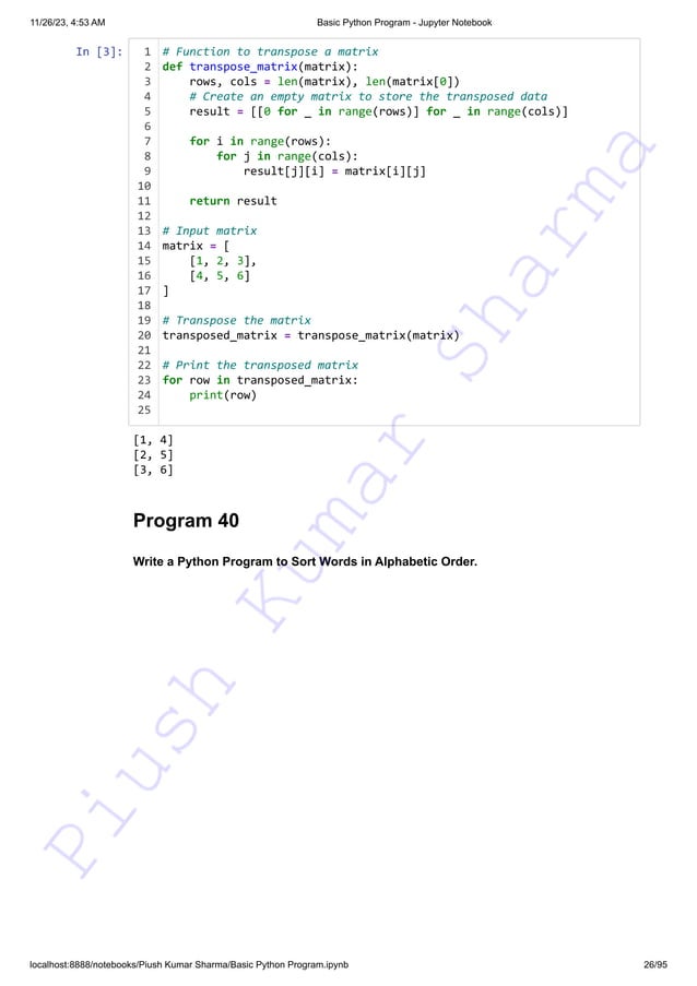 140+ Basic Python Programs This resource can assist you in preparing ...