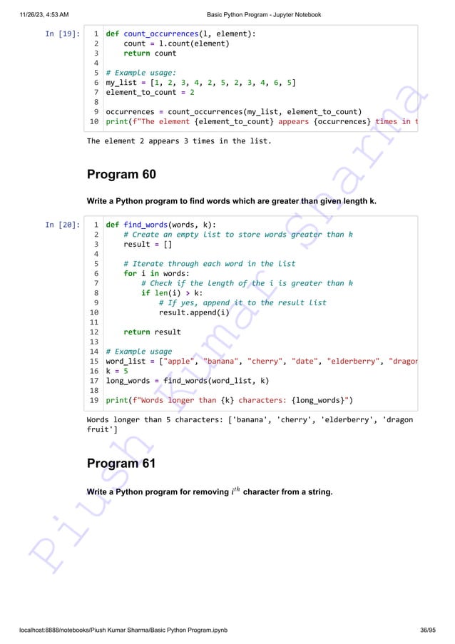 140+ Basic Python Programs This resource can assist you in preparing ...
