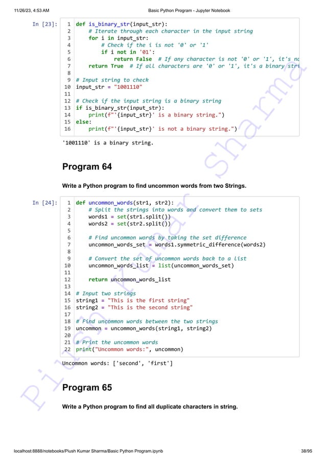 140+ Basic Python Programs This resource can assist you in preparing ...
