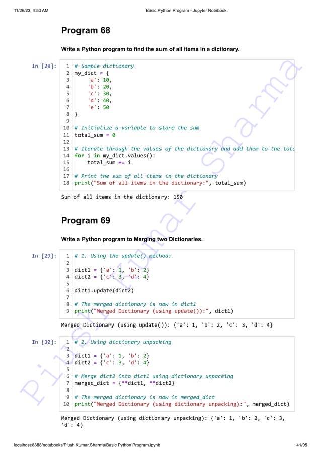 140+ Basic Python Programs This resource can assist you in preparing ...