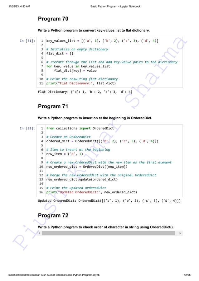 140+ Basic Python Programs This resource can assist you in preparing ...
