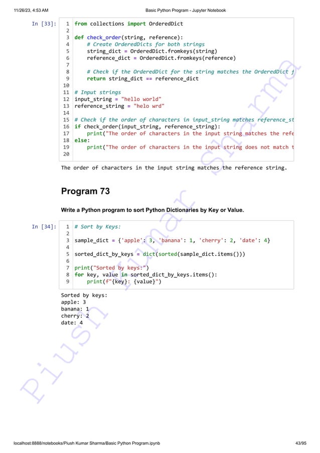 140+ Basic Python Programs This resource can assist you in preparing ...