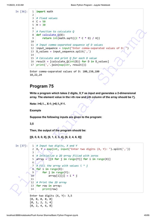 140+ Basic Python Programs This resource can assist you in preparing ...