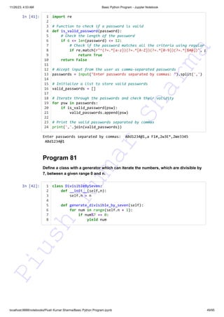 140+ Basic Python Programs This resource can assist you in preparing ...