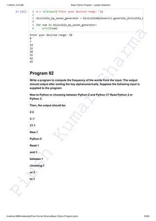 140+ Basic Python Programs This resource can assist you in preparing ...