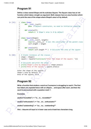 140+ Basic Python Programs This resource can assist you in preparing ...